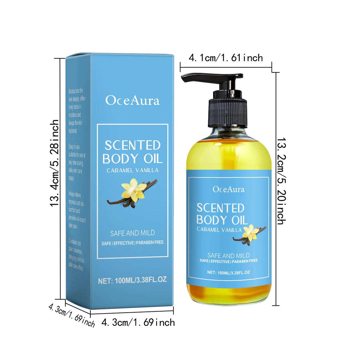Caramel Vanilla Moisturizing Body Massage Oil