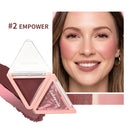 Triangle Two Tone Cream and Powder Blush Palette