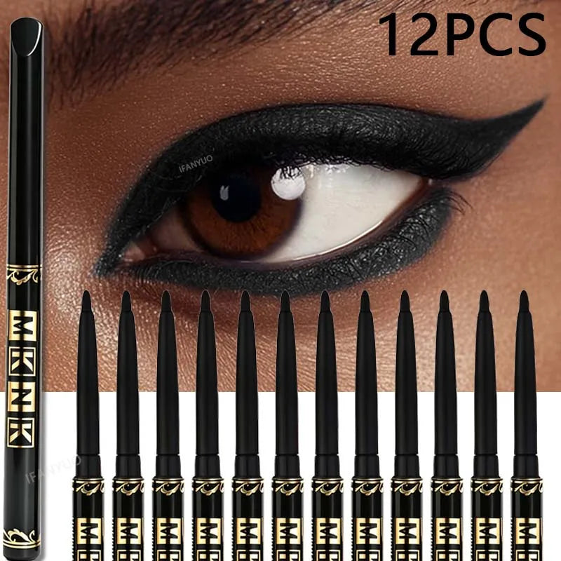 Waterproof Smudge-Proof Black Gel Eyeliner Pencil
