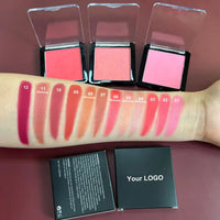 10pcs Pink Matte Pressed Powder Blush Palette Wholesale Bulk
