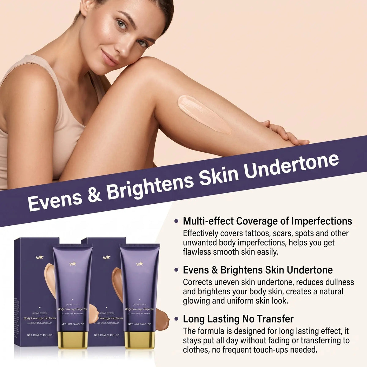 Perfect Full Body Coverage Concealer Foundation Waterproof