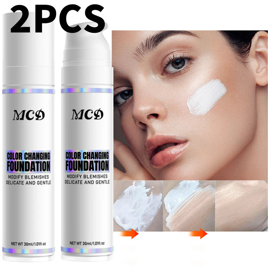 2-Piece Magic Color Changing Liquid Foundation - Hydrating Makeup Base