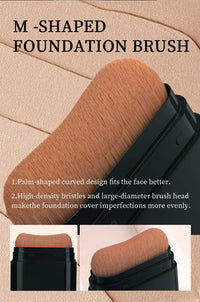 2-in-1 Full Coverage Foundation and Concealer Stick with Brush, 15g