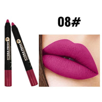 9-Color Matte Velvet Lipstick Pen - Long Lasting & Waterproof