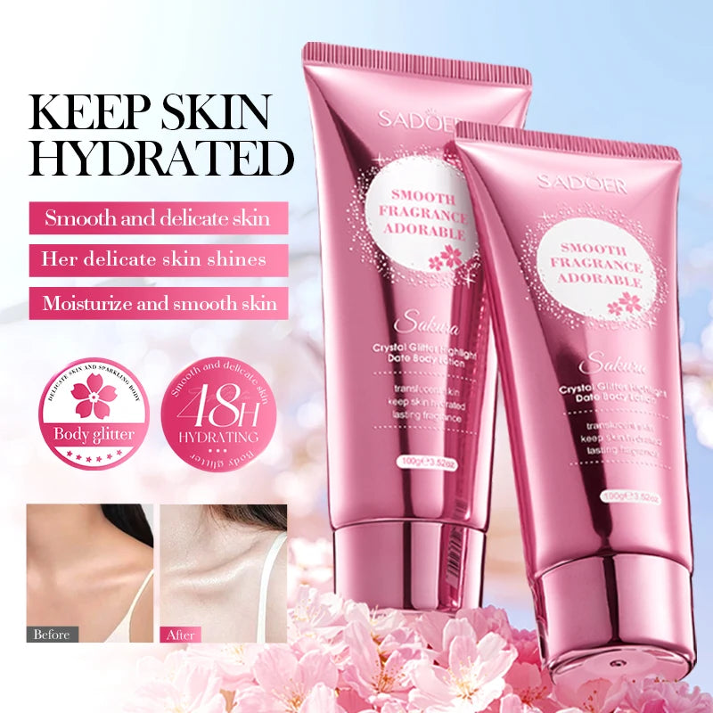 Cherry Blossom Moisture Crystal Glow High Gloss Body Lotion