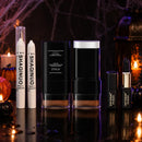 3-Piece Halloween Gothic Makeup Set with White Foundation, Highlighter, and Black Face Paint