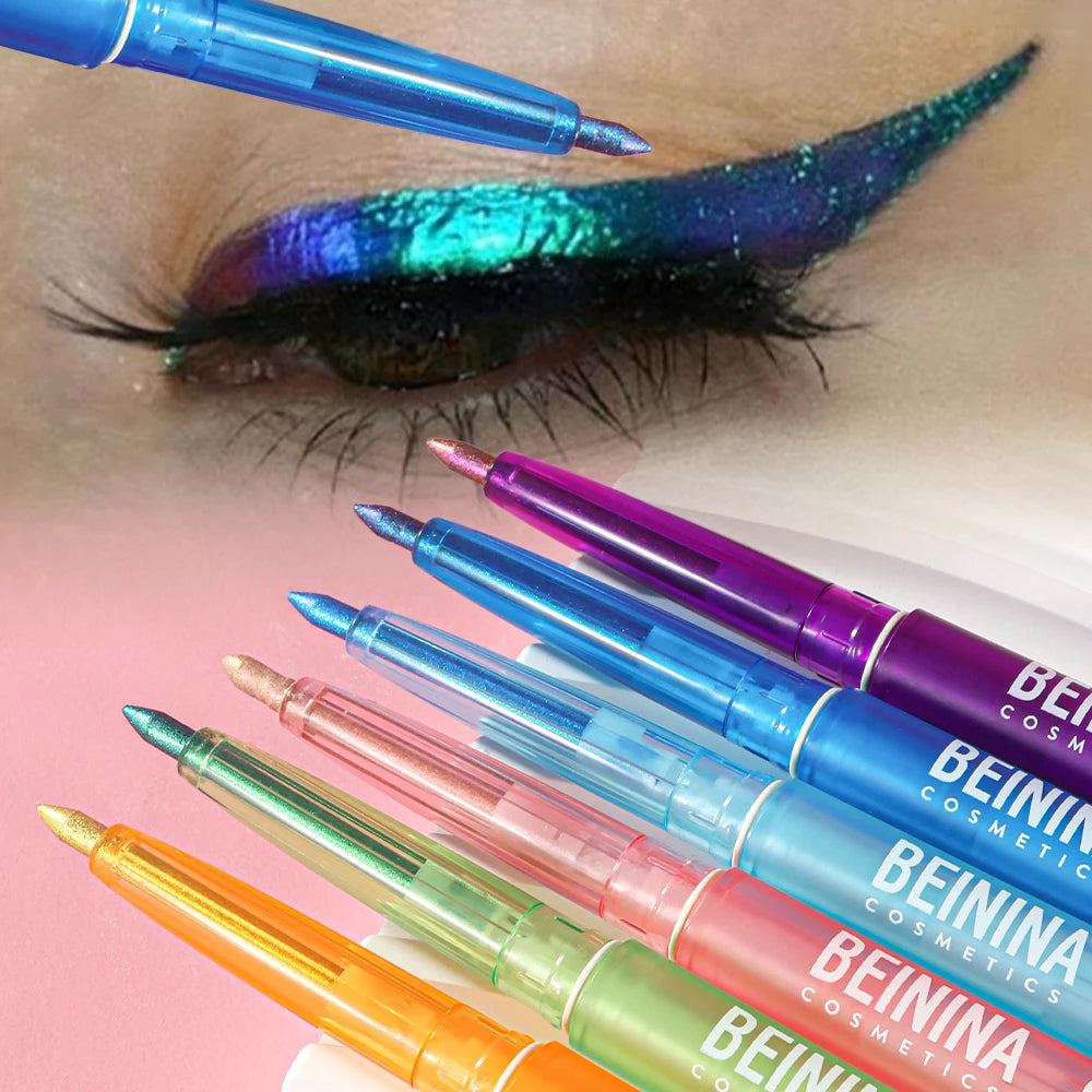 Metallic Blue Glitter Eyeliner Gel Pen