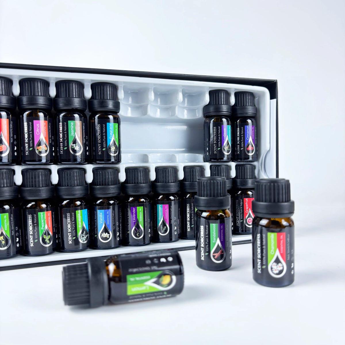 20-Piece Classic Essential Oil Set for Spa and Massage