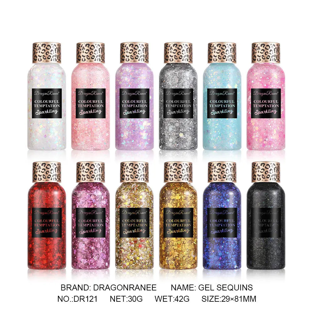 Waterproof High Gloss Body and Face Glitter Gel