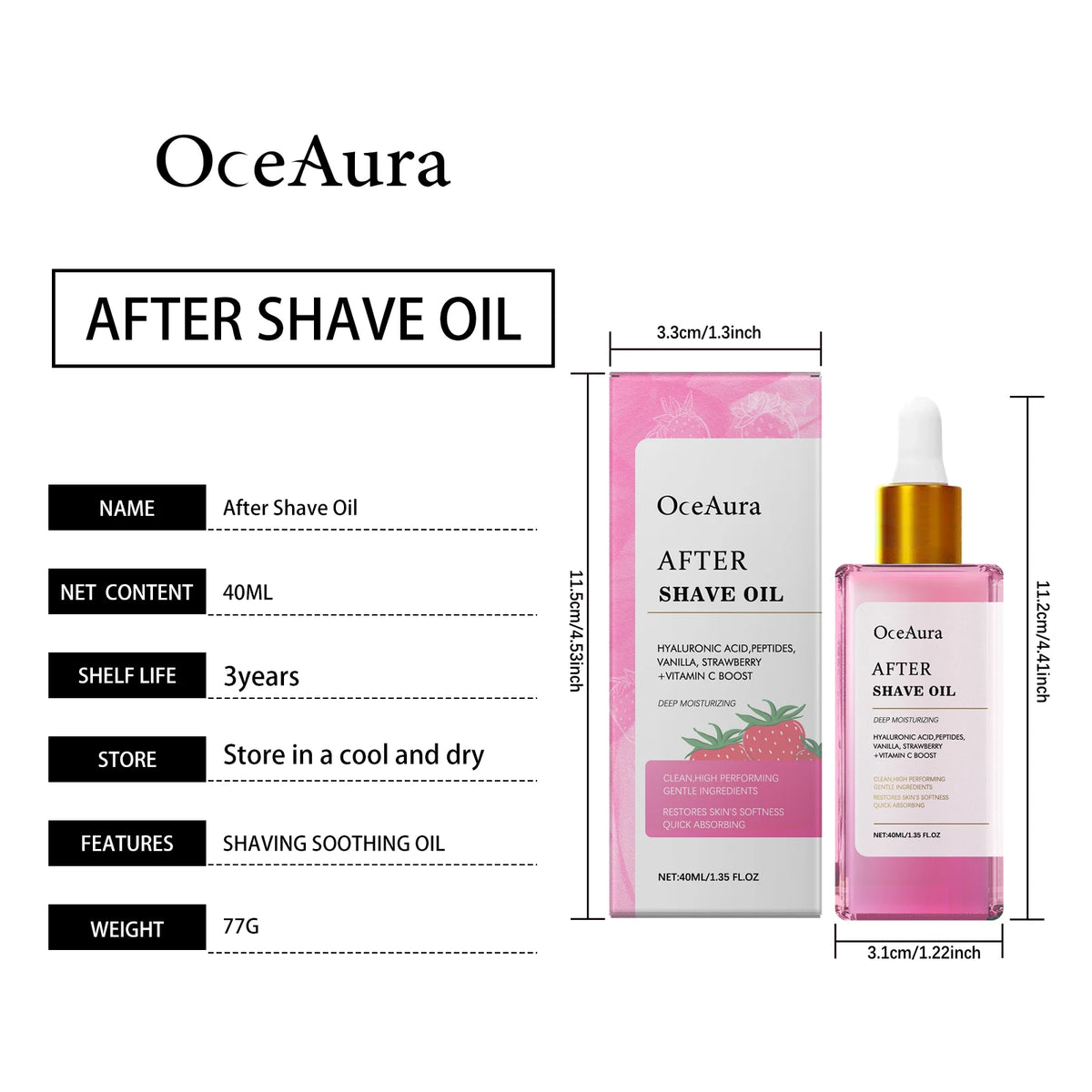 60ml Cyperus Rotundus Hair Growth Inhibitor and Moisturizing Body Oil
