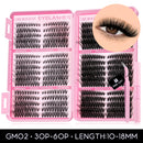 640 Pcs D Curl Lash Clusters Kit with Waterproof Reusable Extensions
