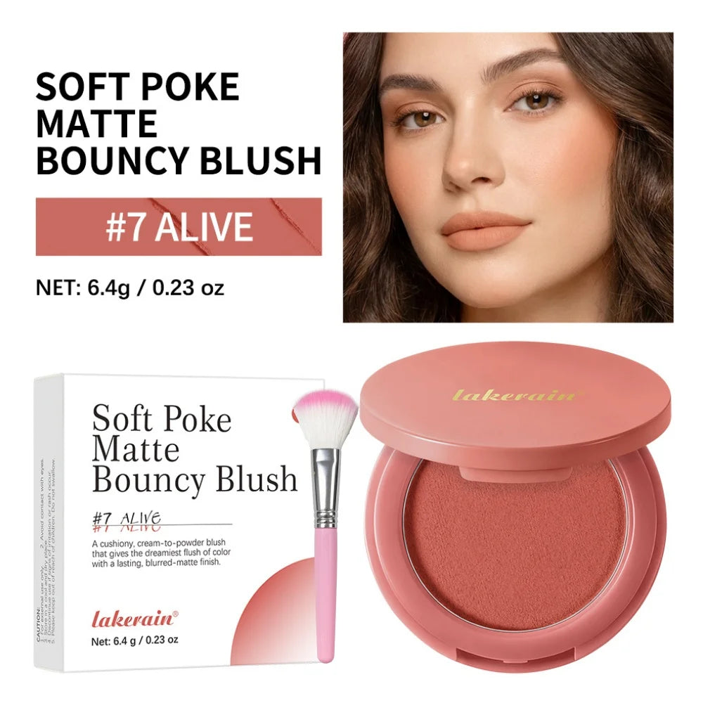 Cream-to-Powder Blush with Brush