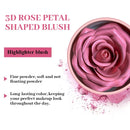 3D Rose Petal Floral Blush and Natural Highlighter