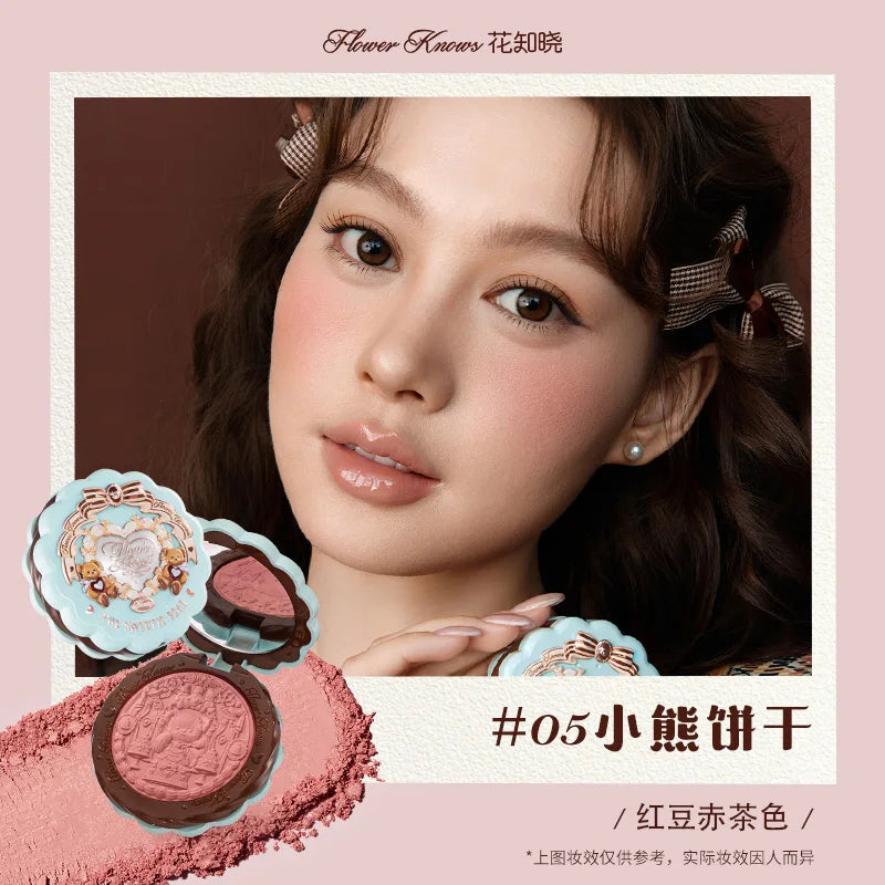 Sweetie Bear Silk Satin Matte Blush Powder