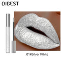 Glitter Diamond Liquid Lipstick, Waterproof Long Lasting Metallic Lip Gloss - 6 Colors