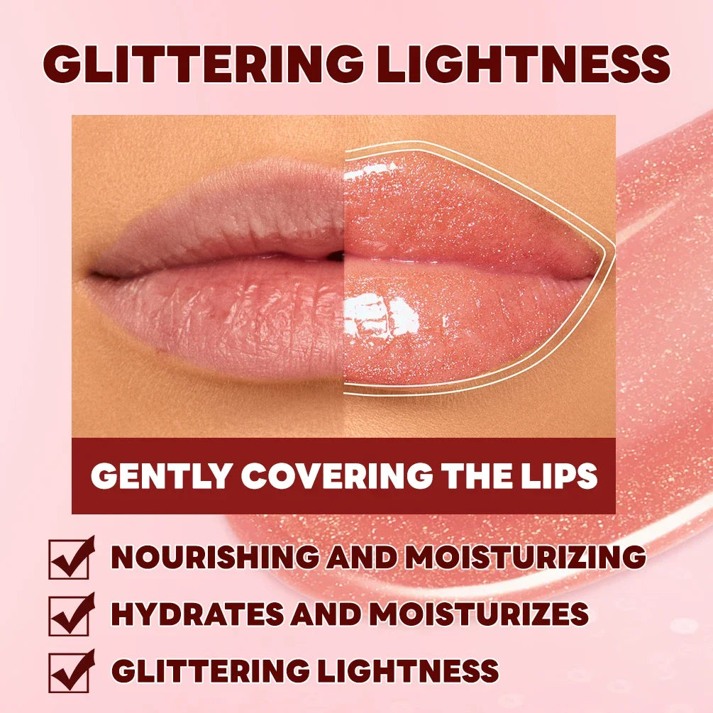 Diamond Shimmer Moisturizing Glitter Lip Gloss