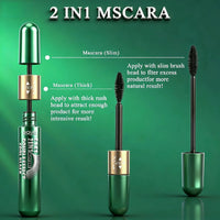 2-in-1 Waterproof Long-Lasting Curling Mascara