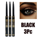 2-Piece Waterproof Smudge-Proof Eyeliner Pencils in Black and Brown