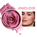 3D Rose Petal Floral Blush and Natural Highlighter