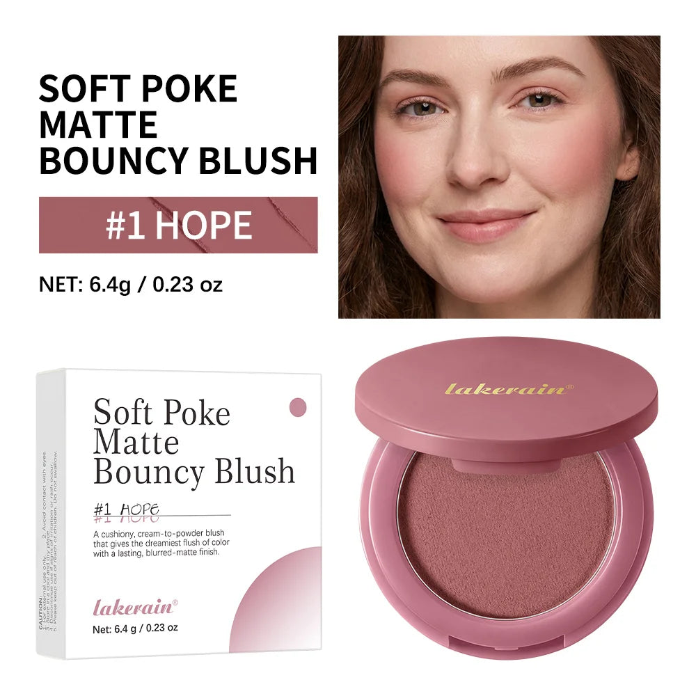 Long-lasting Lightweight Velvety Matte Bouncy Blush