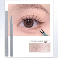 Double Forked Tip Waterproof Lower Lash and Liquid Eyeliner Pen