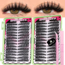 640 Pcs D Curl Lash Clusters Kit with Waterproof Reusable Extensions