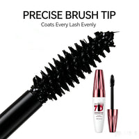 7D Volumizing Waterproof Mascara - Long Lasting Black Eye Makeup