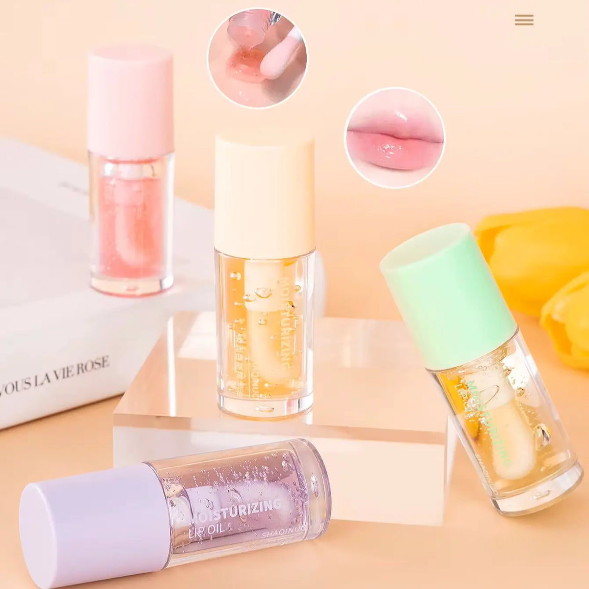 3.2g Water Light Mirror Lip Gloss Moisturizing Crystal Lip Oil