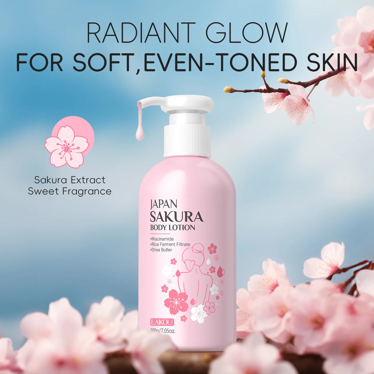 Japan Sakura Nourishing Body Lotion 200g