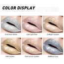 Glitter Diamond Liquid Lipstick, Waterproof Long Lasting Metallic Lip Gloss - 6 Colors