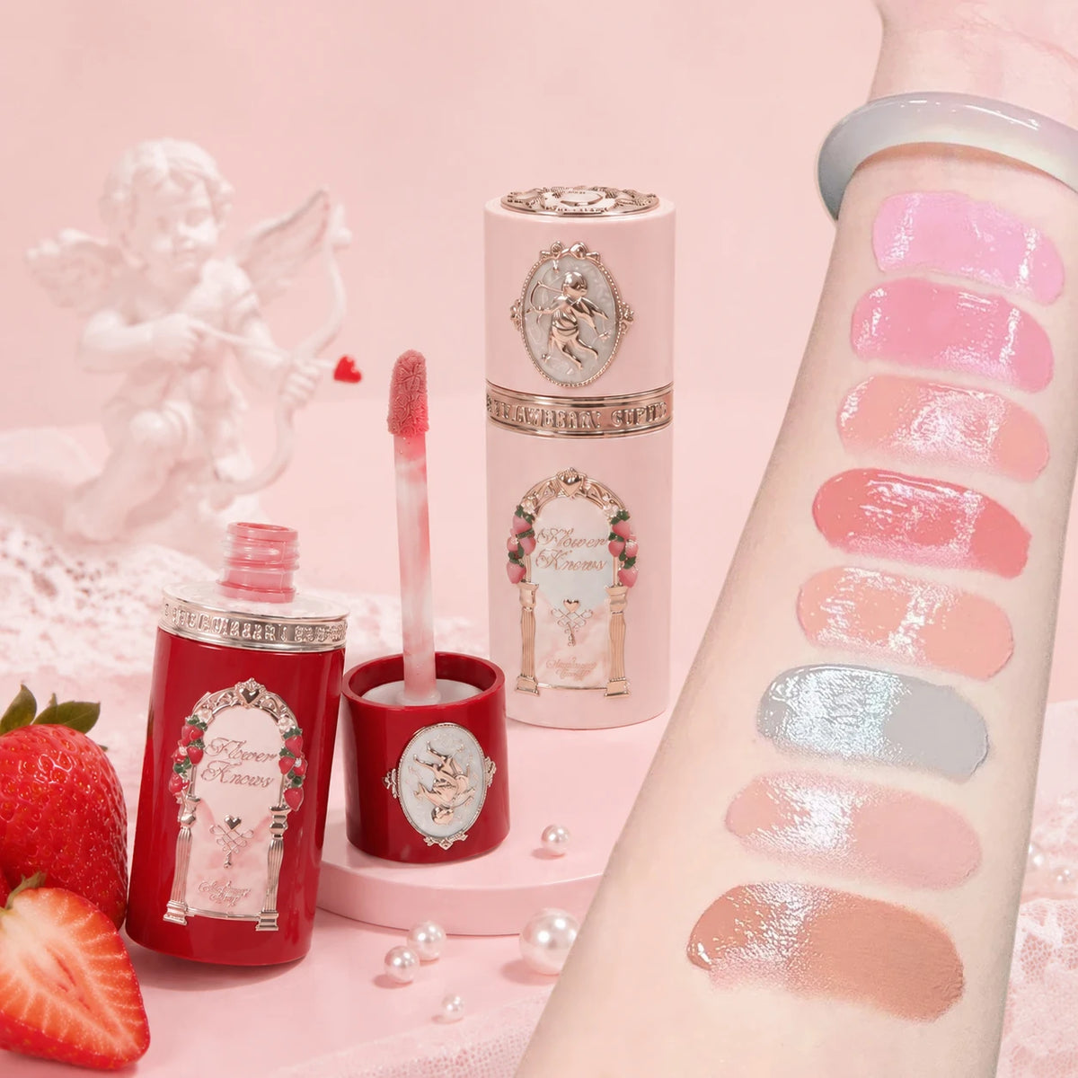 Strawberry Cupid Liquid Blush with Puff