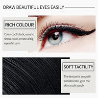 Waterproof Matte Gel Eyeliner Pencil - Long-lasting Black