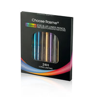 12-Color Glitter & Shimmer Eyeliner Stick Set - Blue Tones