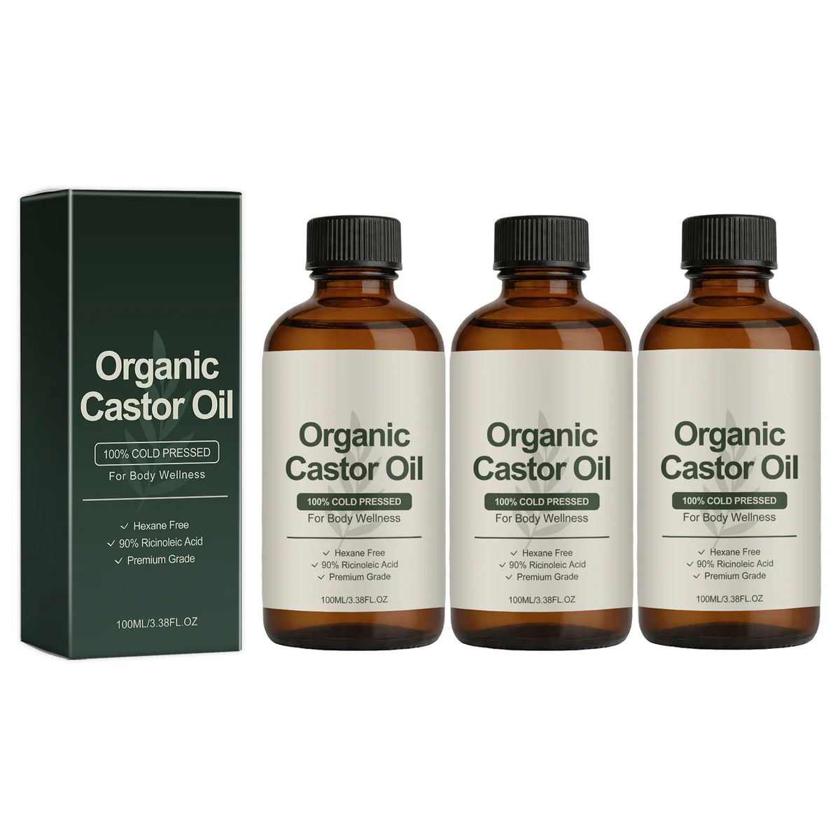 Organic Cold Pressed Castor Oil for Dry and Sensitive Skin