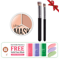 3-Color Full Coverage Cream Concealer Palette, 15g
