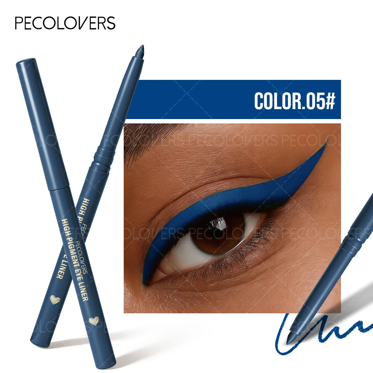 Long-Lasting Waterproof Matte Eyeliner Pencil with Ultra-Fine Tip