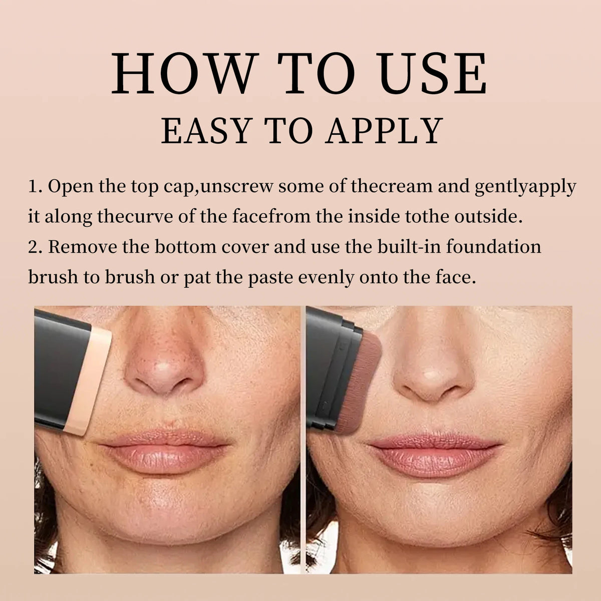 2-in-1 Matte Foundation and Concealer Stick