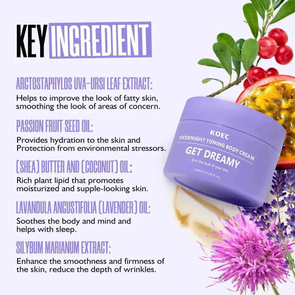 Overnight Toning and Firming Body Cream, 100ml