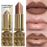 Long-Lasting Glitter Metallic Two-Tone Matte Lipstick