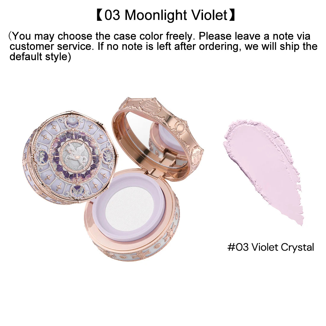 Knight Unicorn Makeup Set with Eyeshadow, Blush, Lipstick and Loose Powder