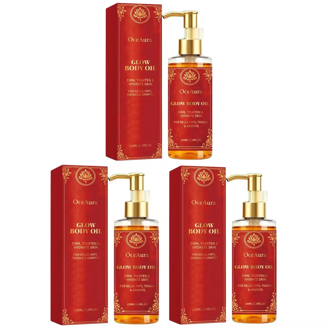 Firming and Glowing Body Oil for Smooth Skin and Anti-Cellulite Massage
