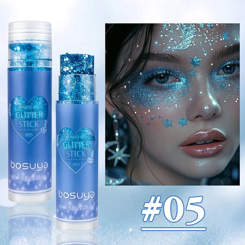 Sparkling Sequins Glitter Gel Stick for Face, Body, and Eyes