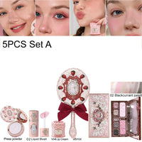 Strawberry Cupid Velvet Matte Lip Cream and Pressed Powder Liquid Blush Set