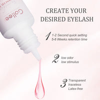 Gollee 0.5s Fast Dry Eyelash Extension Glue 6-8 Weeks Long Lasting Adhesive
