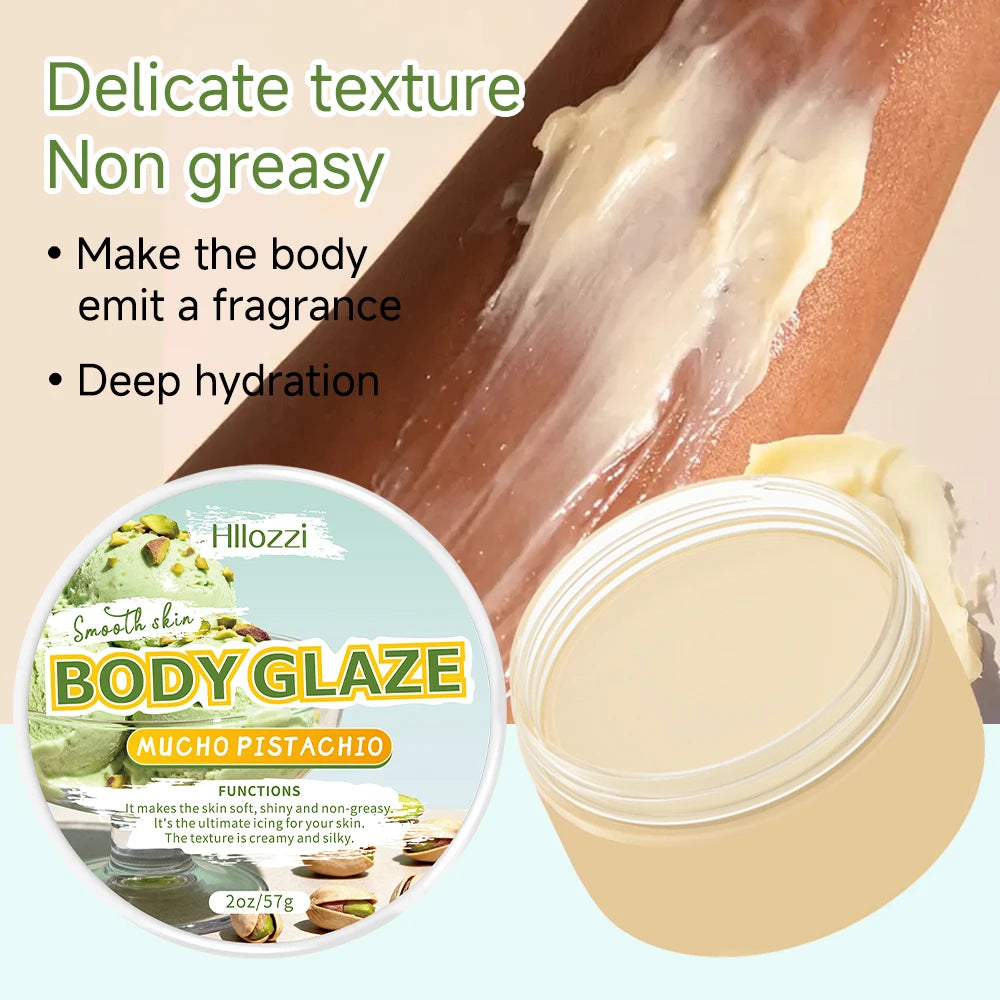 Pistachio Body Oil and Glaze Set with Roller Oil
