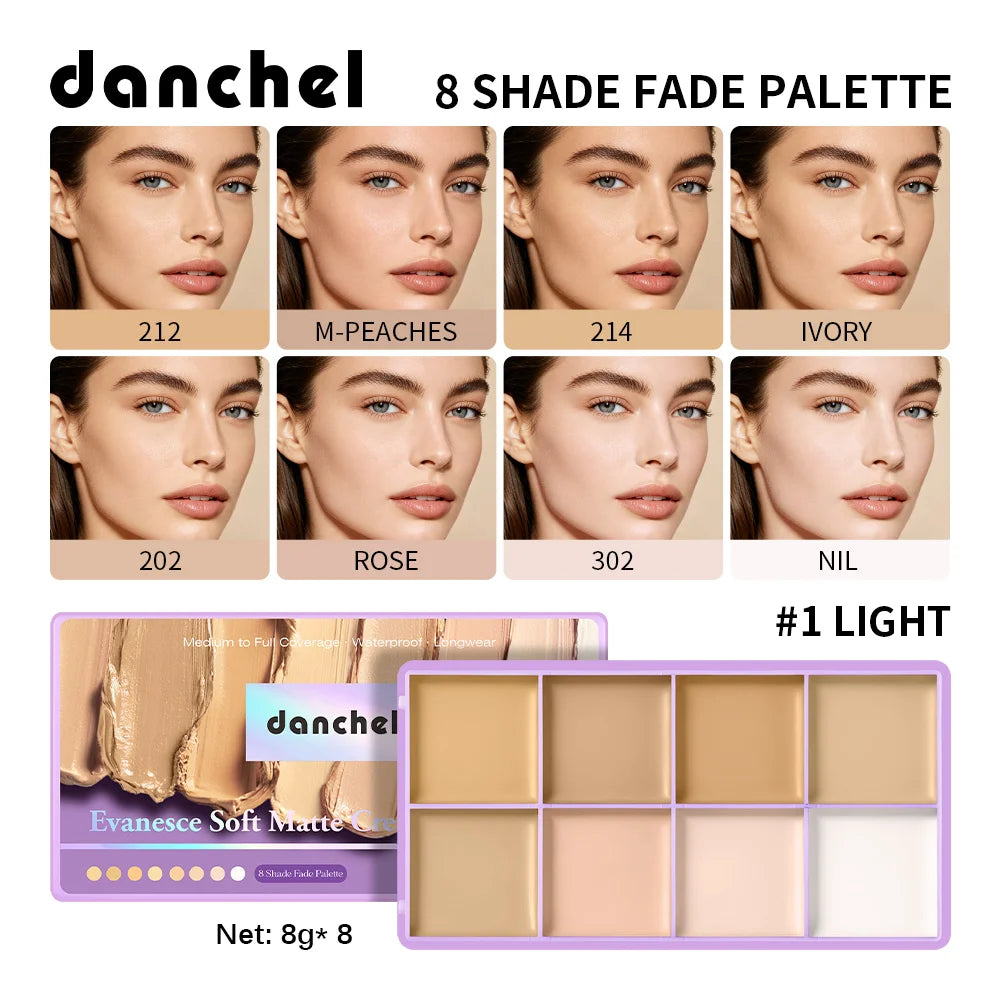 Full Coverage Soft Matte Cream Concealer Palette