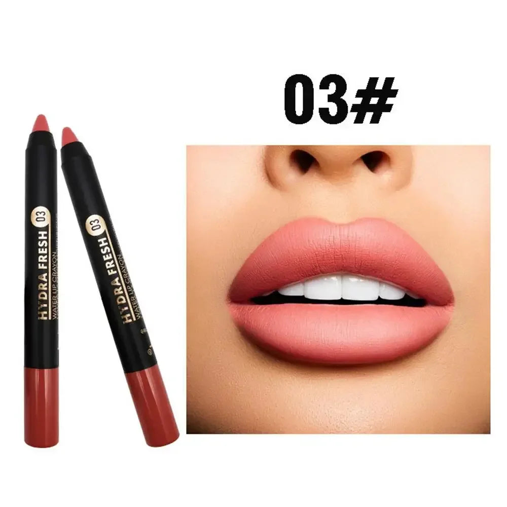 9-Color Matte Velvet Lipstick Pen - Long Lasting & Waterproof