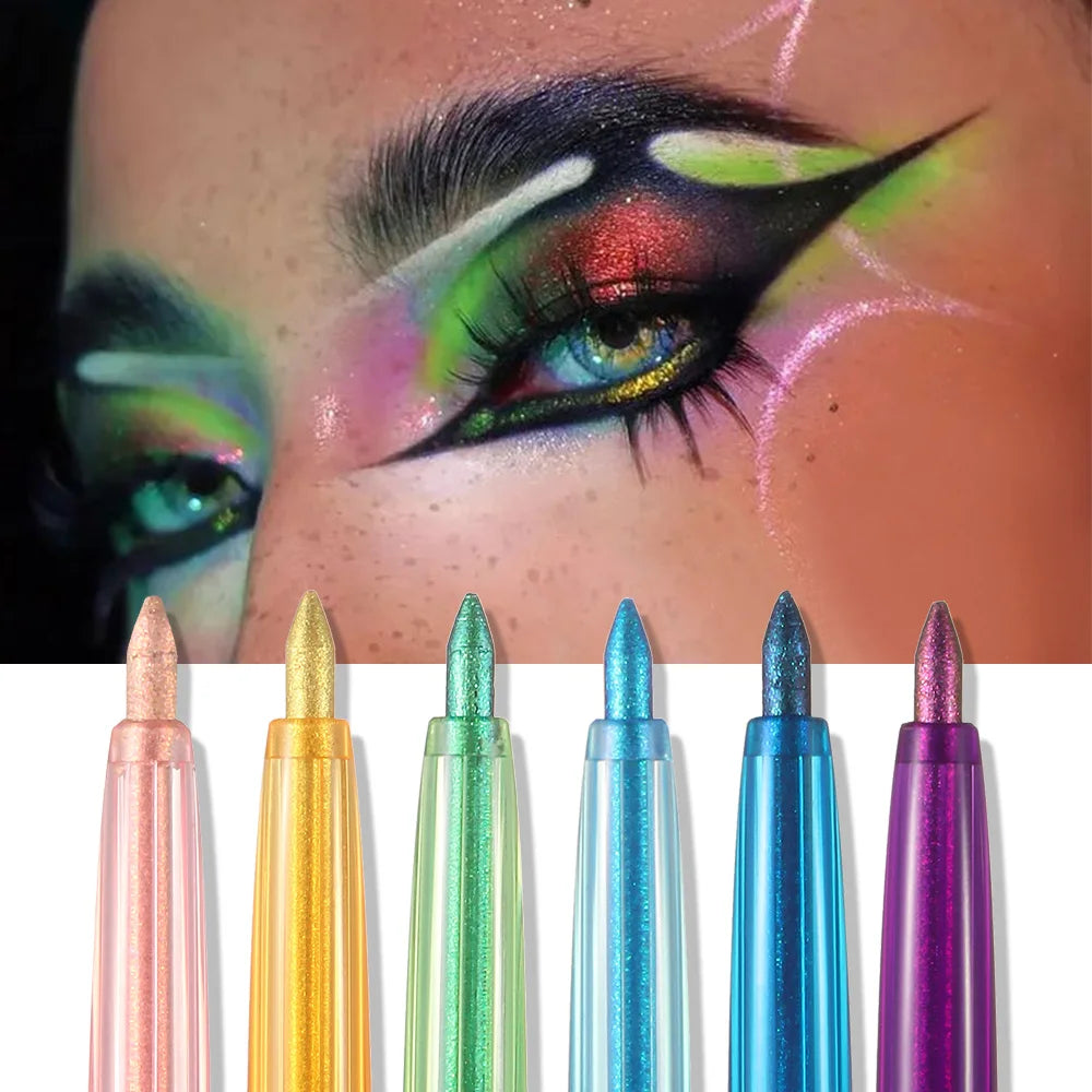 Metallic Blue Glitter Eyeliner Gel Pen