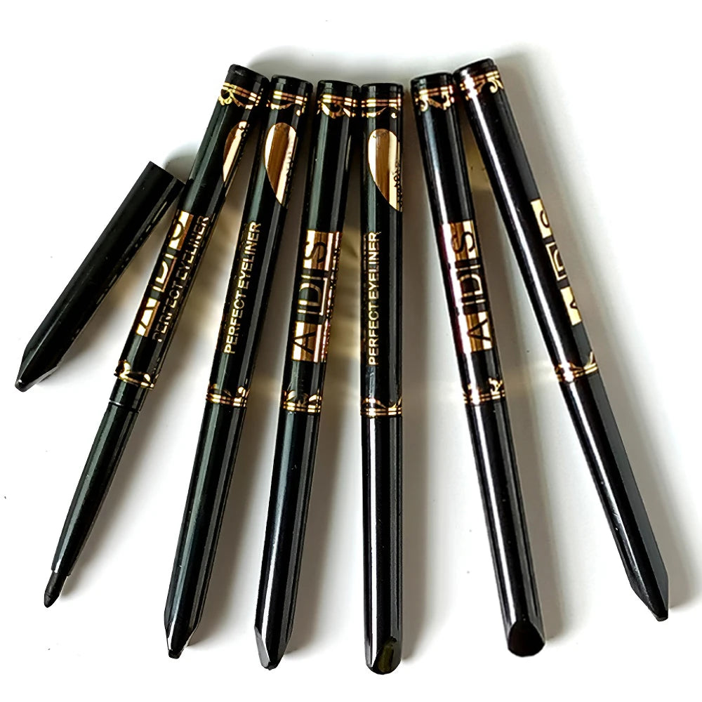 2-Piece Waterproof Smudge-Proof Eyeliner Pencils in Black and Brown