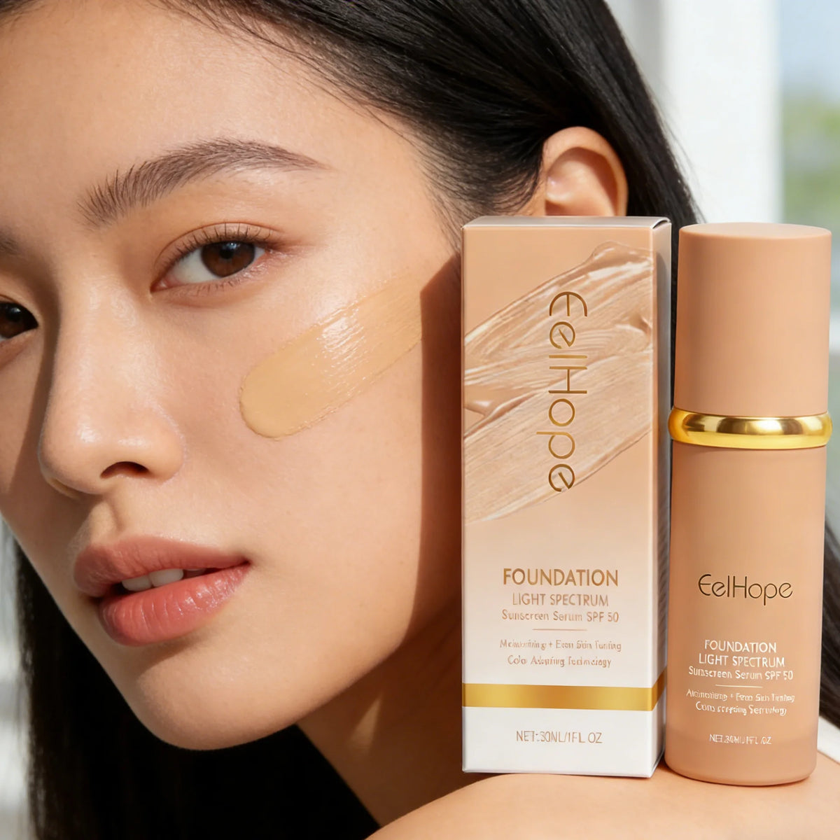4-in-1 Color Changing Liquid Foundation SPF 50+